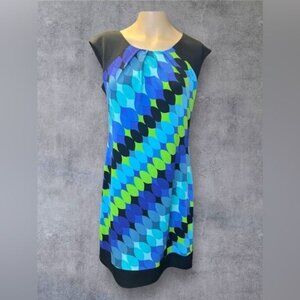 Maggy L. Vibrant Patterned Dress - Size 8 NWT